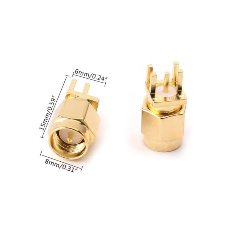 10 PCS 1.6mm SMA Female Jack PCB Clip Mount RF Connectors 10 PCS 1.6mm SMA Female Jack PCB Clip Mount RF Connectors